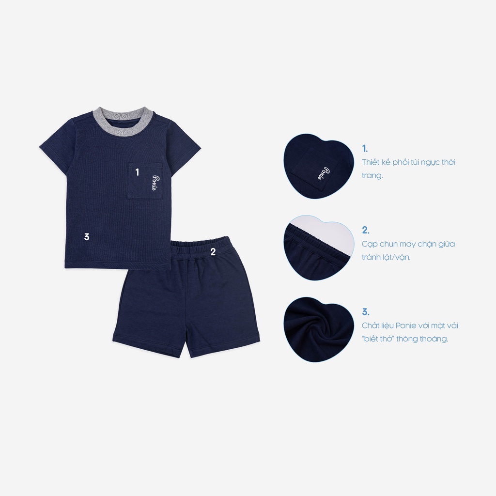 Bộ quần áo Polo bé trai, bé gái, bộ cộc tay mặc hè BU Baby BPN130401 | Quần áo BU Baby