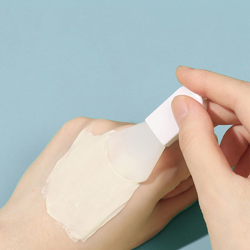 Cọ Đắp Mặt Nạ Bùn Mini Tay Cầm Ngắn Bằng Silicon Mềm