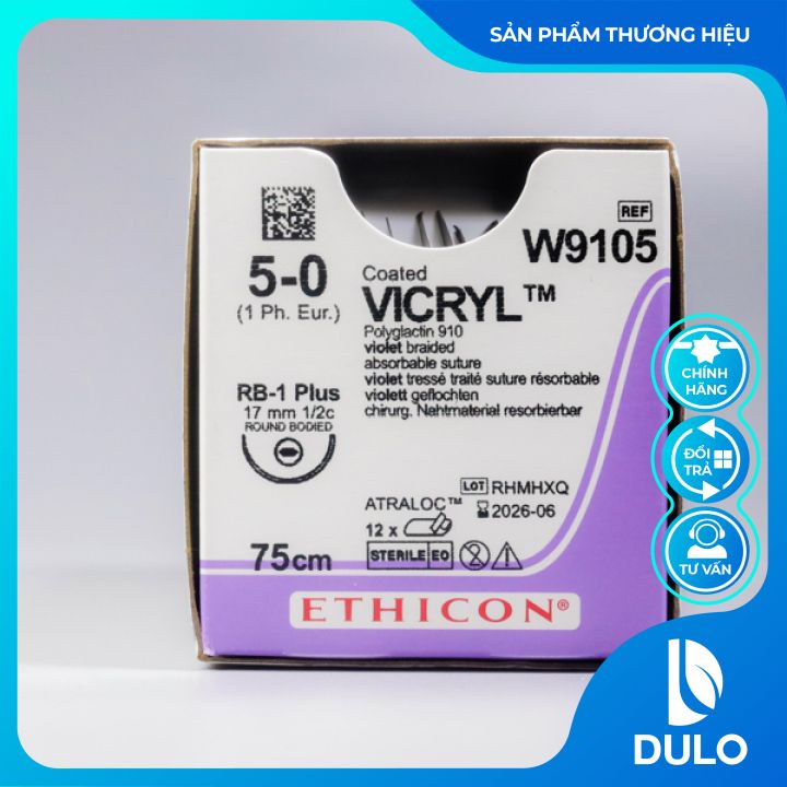Chỉ phẫu thuật Vicryl 5/0