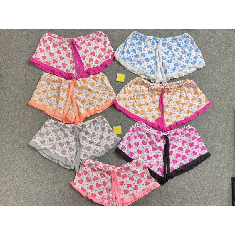 Quần ngắn, quần đùi ngủ hoạ tiết xinh xắn, tôn dáng, vải thun poly mát mẻ siêu thoải mái