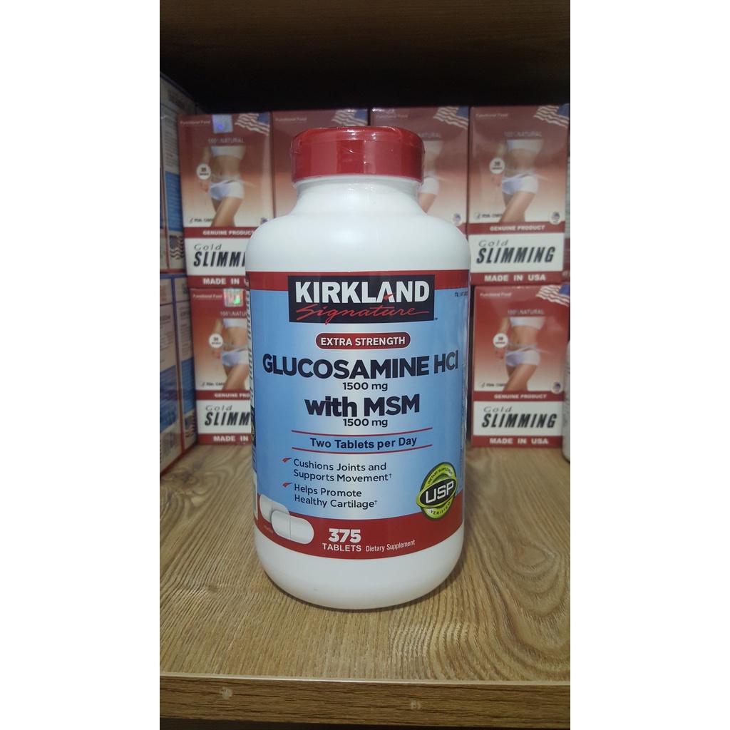 COMBO Xương Khớp Kirkland Glucosamine 1500mg & Chondroitin 1200mg + Glucosamin HCL 1500mg With MSM 1500mg