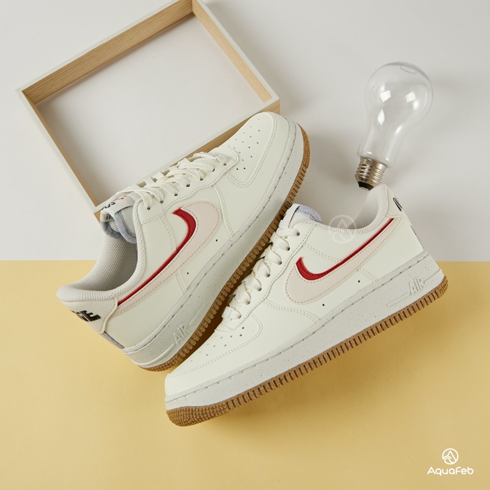 Giày Nữ Air Force 1 Chính Hãng 🔴SIMPLE SNEAKER🔴 Giày Sneaker AF1 Nữ Low 82 Sail Brown