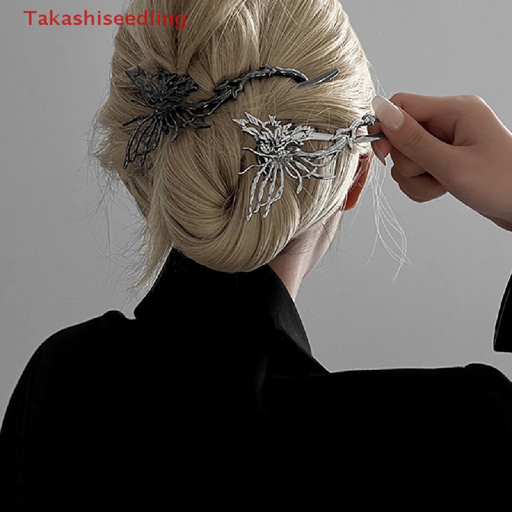 (Takashiseedling) Kẹp Tóc Hình Bướm Bằng Hợp Kim Thanh Lịch Cho Nữ