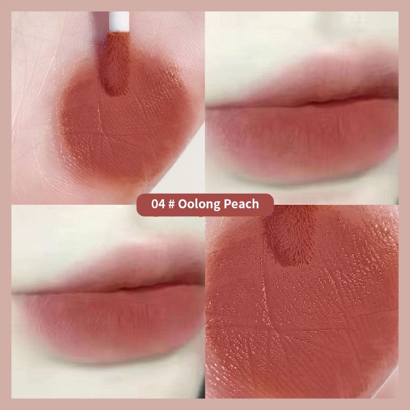 Set 5 Son Môi MAGIC CASA Dạng Lỏng Chống Thấm Nước Lâu Trôi Không Dính Thành Cốc Thiết Kế Hình Chú Chó Dễ Thương Phong Cách Hàn Quốc