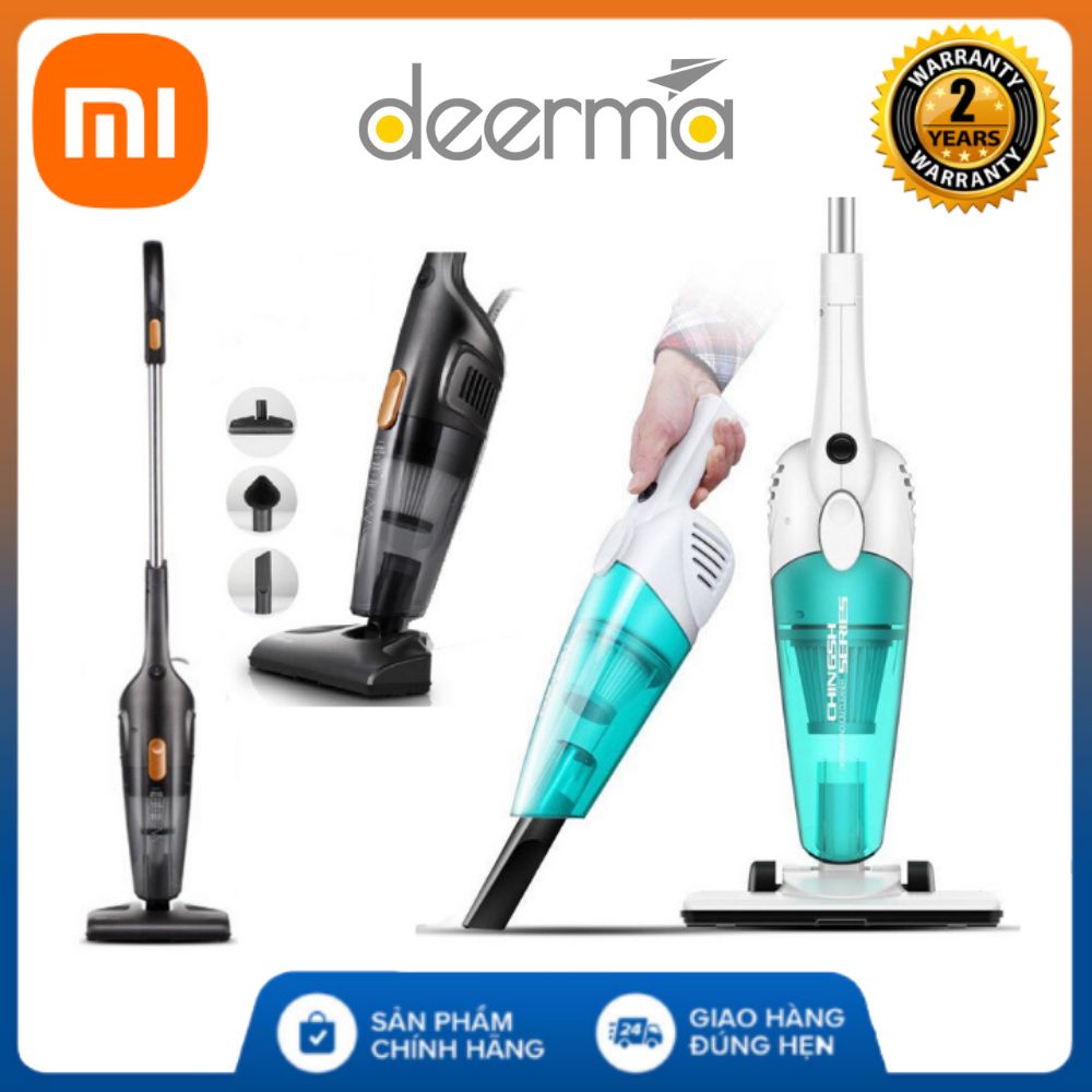 Hút Bụi Cầm Tay Deerma DX118C DX115C chính hãng đa năng thông minh mini có dây hút giường nệm sofa ô tô bảo hành 1 năm