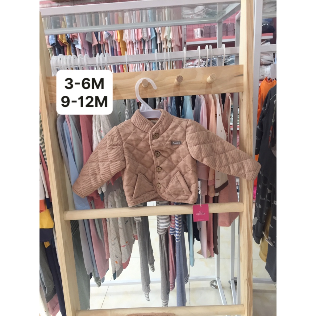 Cookie Áo khoác nỉ chần bông cho bé