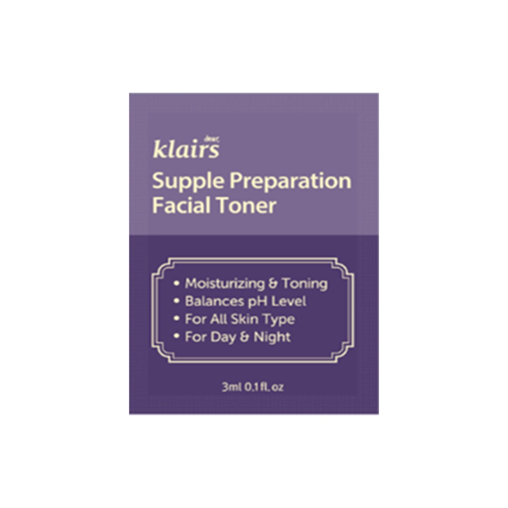 Tổng Hợp - Mẫu Thử Toner/Kem Dưỡng/Serum/Kem Chống Nắng Dear, Klairs 2/3g,ml