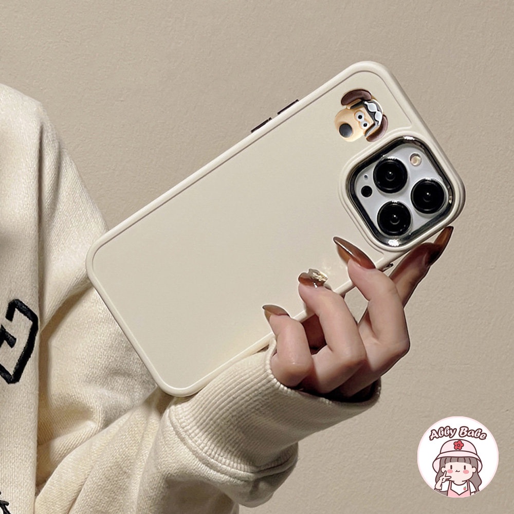 Ốp Điện Thoại TPU Mềm Mỏng Bóng Chống Sốc Hình Cún Phi Công 3D Cho IPhone 14 Pro Max 13 12 11 Pro Max X XS Max