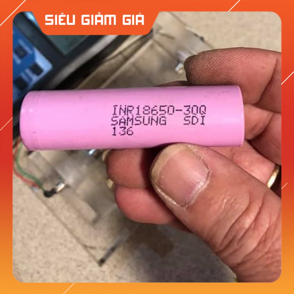 Cell Pin 18650 Samsung 30Q dung lượng 2500-3000mAh xả 15A tháo khối [ Shop Mới Ưu Đãi ]