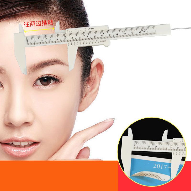 Thước mỏ vịt đo lông mày cân bằng - Giúp thợ xăm vẽ siêu nhanh, siêu cân