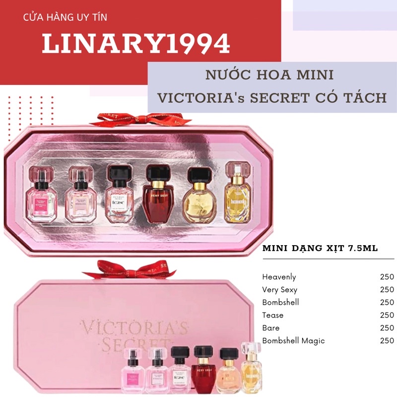 Tách set nước hoa Victoria's Secret Mini 7.5ml