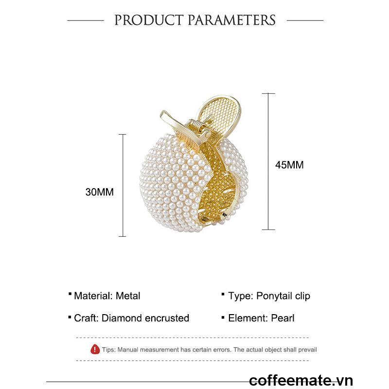 (MớI) Kẹp Tóc Đính Đá Cố Định Tóc Đuôi Ngựa Kim LoạI Thời Trang Dành Cho Nữ