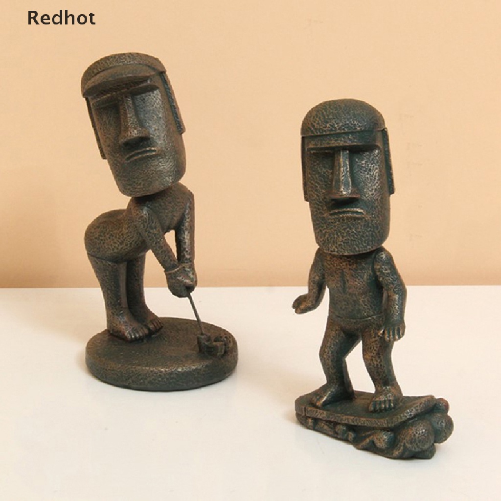 Bức Tượng Đá Moai Bằng Resin Đơn Giản Sáng Tạo Ngẫu Nhiên Làm Quà Tặng Vui Nhộn Đang Bán Chạy