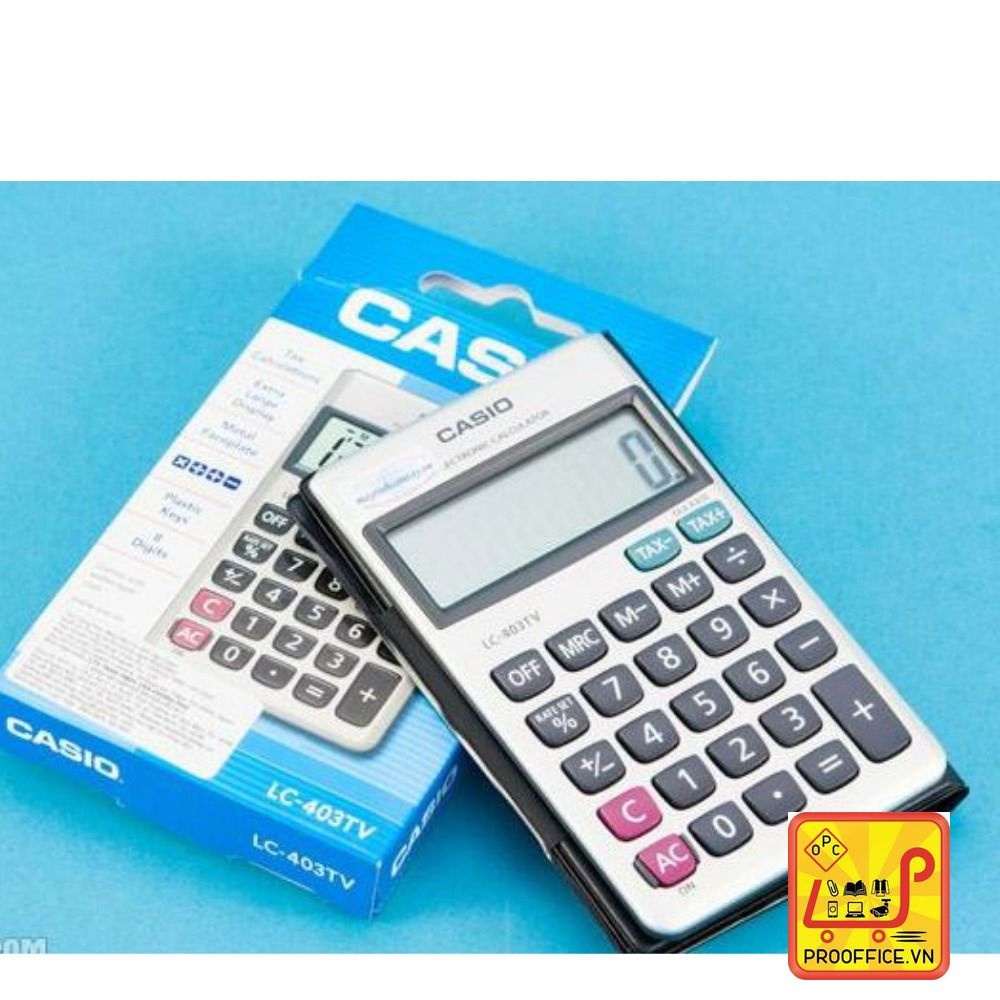 Máy tính Casio LC 403TV chính hãng bảo hành 1 năm, Máy tính học sinh bỏ túi