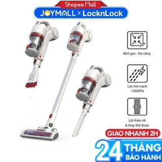 Máy hút bụi cầm tay không dây locknlock env116wht 150w, hàng chính hãng, dùng trong nhà - joymall