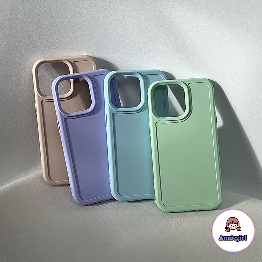 Ốp Điện Thoại TPU Mềm Chống Sốc Màu Macaron Sang Trọng Cho IPhone Xr 7 8 Plus X XS 14 13 11 12 Pro Max