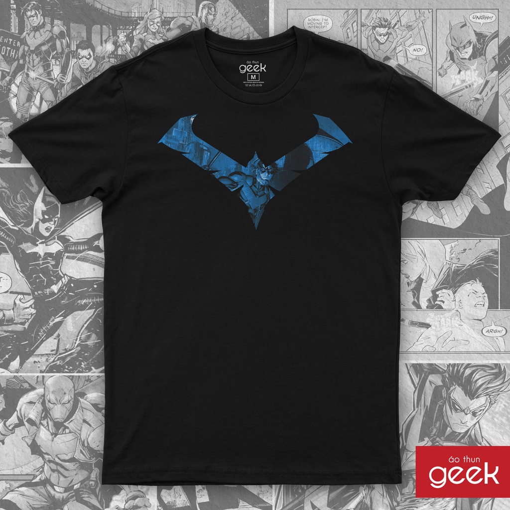 Áo thun Unisex hình Gotham Knights - NightWing sắc nét, 100% Cotton vải dày, siêu mịn.