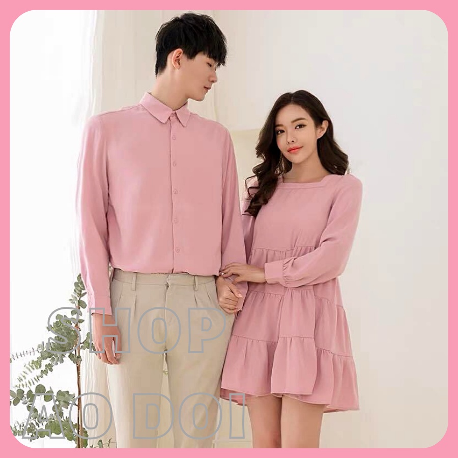 Đồ đôi nam nữ dễ thương, đồ cặp nam nữ váy áo đôi chất đẹp để chụp hình cưới, đồ couple đồ đôi đi du lịch valentine 2023