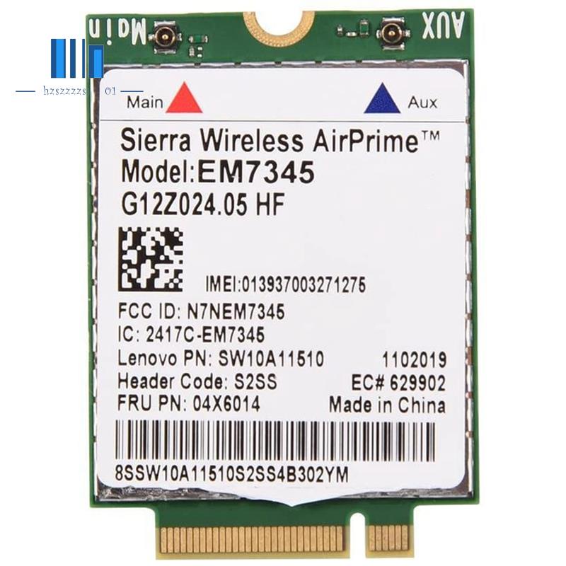 Mô Đun Thẻ Mạng EM7345 4G LTE WWAN Chuyên Dụng Cho Thinkpad X250 X1C W550 T450 X240 T440