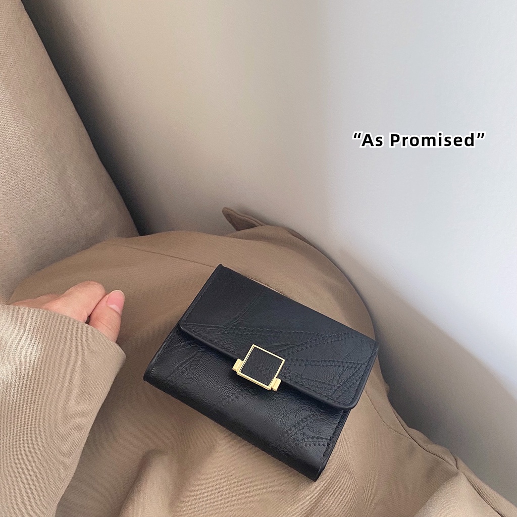 Ví nữ cầm tay Somi vân da thiết kế mỏng gọn 17S