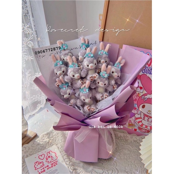 Bó hoa gấu bông nhân vật hoạt hình Disney