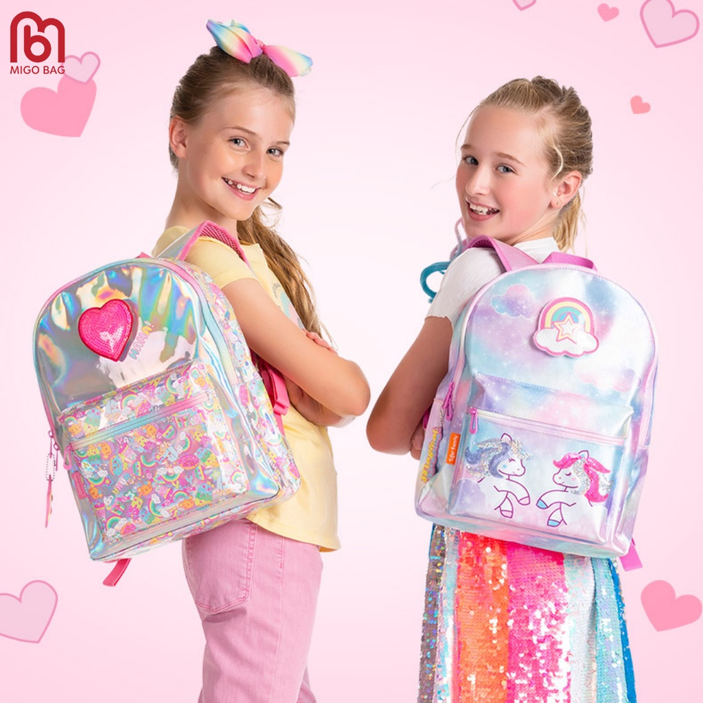 Balo Cho Bé Cấp 1 Lấp Lánh Siêu Bền, Balo Đi Học Cho Bé Chính Hãng Tiger Family Bảo Hành 1 Năm