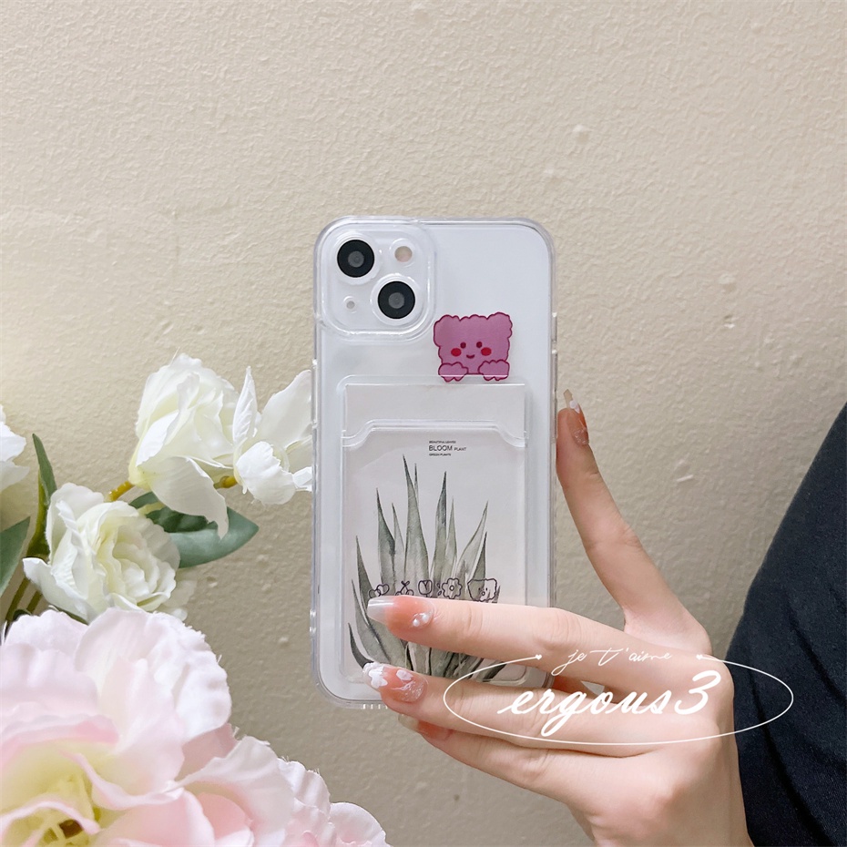 Ốp điện thoại dẻo họa tiết hoạt hình động vật dễ thương cho iPhone 14 13 12 11 Pro Max 12mini Se2020 X Xr Xs Max 7 8 Plus