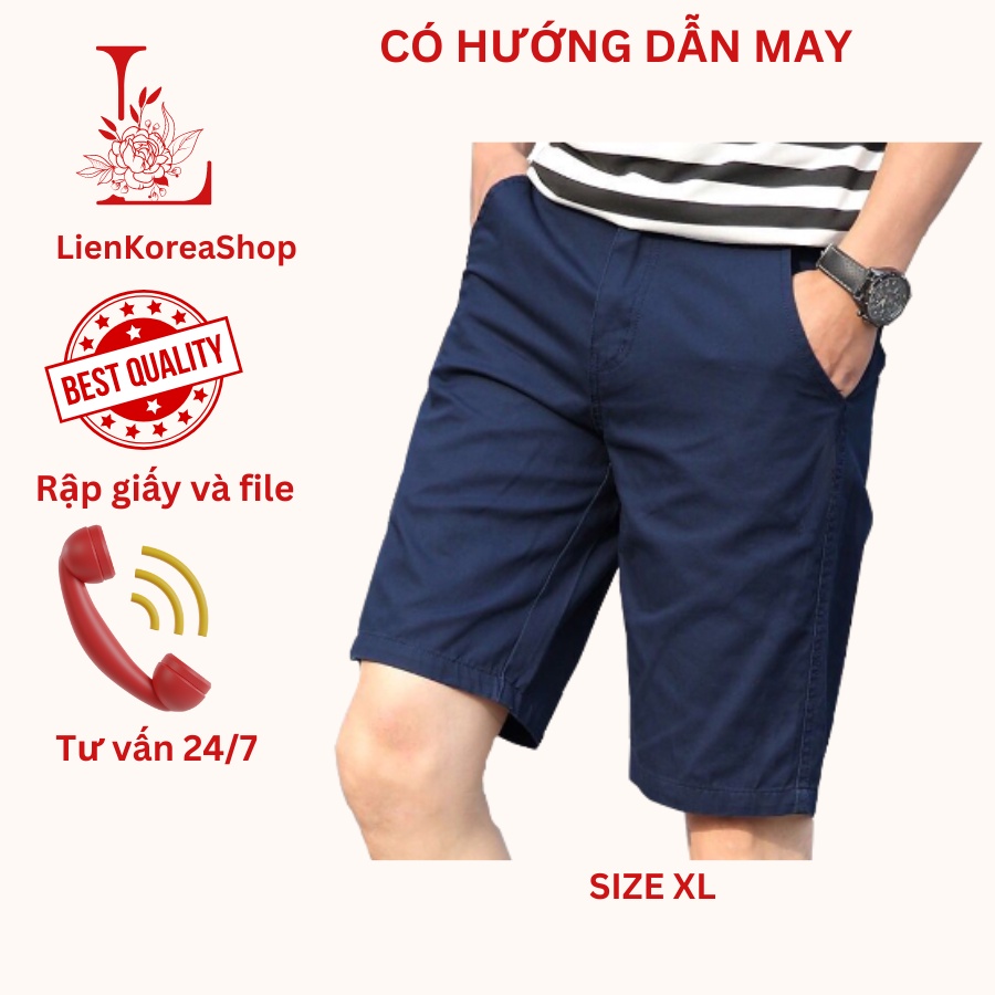 Rập giấy file a4 tự in may quần short đùi nam thể thao quần running phong cách hàn quốc - M31 - size XL - rập may quần