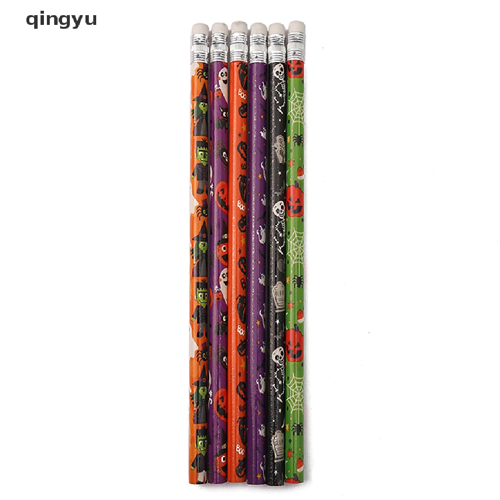 Bộ 10 Cây Bút Chì Họa Tiết Halloween Thân Thiện Với Môi Trường