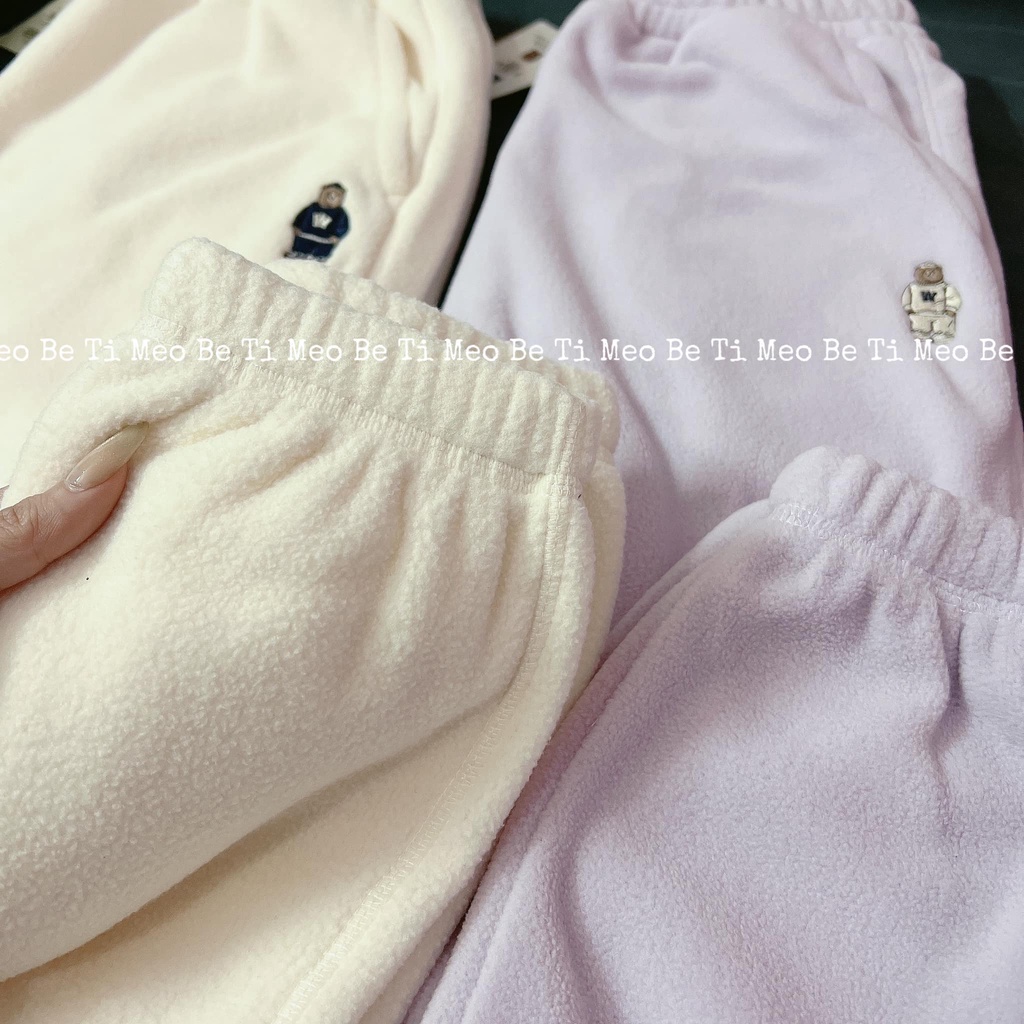 Quần bo gấu nỉ bông sale 70%