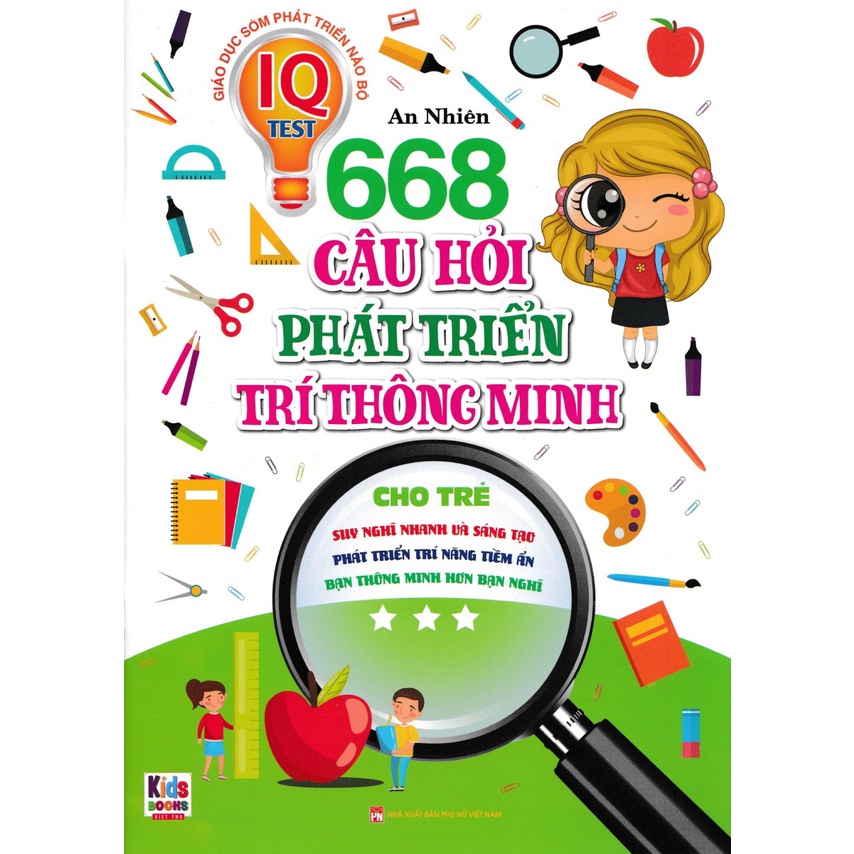 Sách - 668 Câu Hỏi Phát Triển Trí Thông Minh Cho Trẻ - Tập 3 - VT