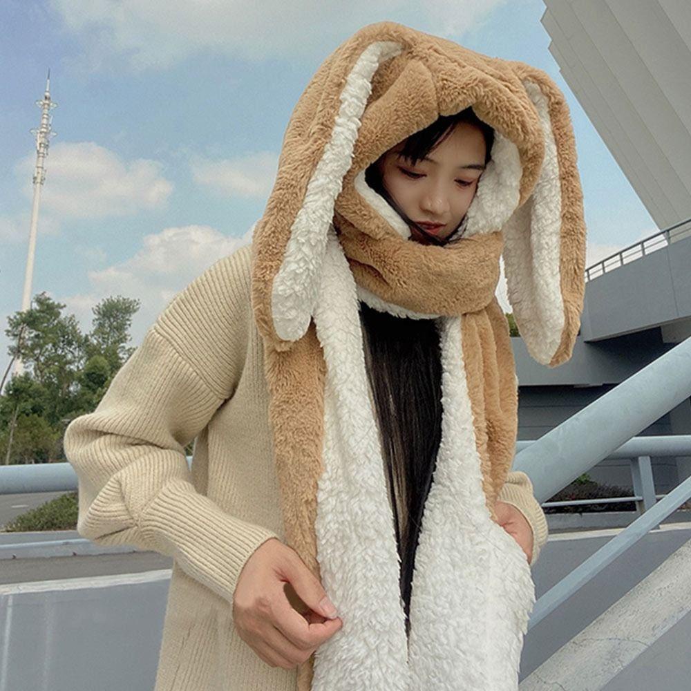 Khăn Choàng Cổ / Mũ / Găng Tay Bằng Vải Bông Mềm Mại Giữ Ấm