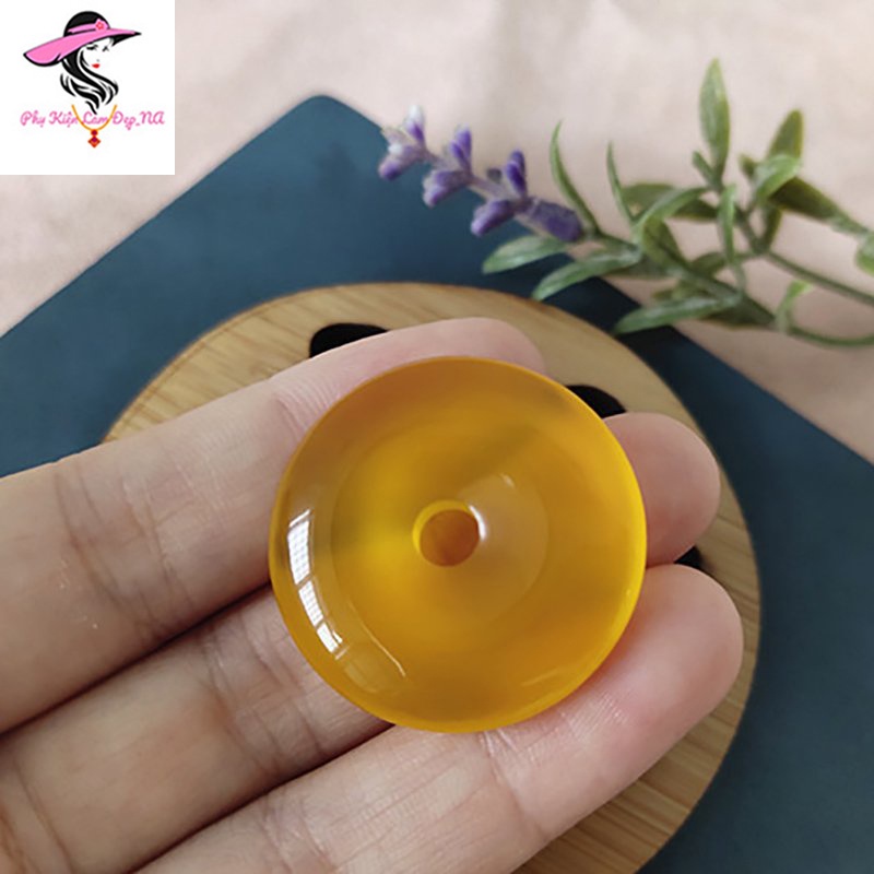 Đồng Điếu Mã Não, Mặt Dây Chuyền Đồng Điếu Đá Mã Não Thiên Nhiên - Tặng Kèm Dây Đeo Và Hôp Đựng