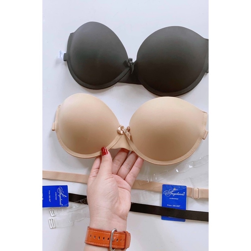 ❌ Áo cúp ngang dây trong mút dày mặc đồ hở lưng hở vai
