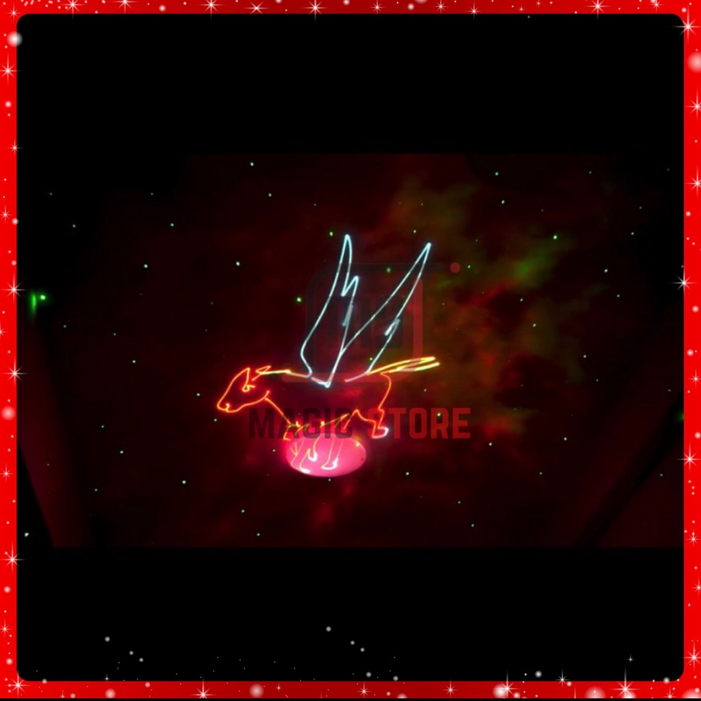 Đèn Laser Chiếu Hình 7 Màu Cảm Ứng Theo Nhạc RGB 700 Dùng Cho Phòng Karaoke, Phòng Nghe Nhạc.