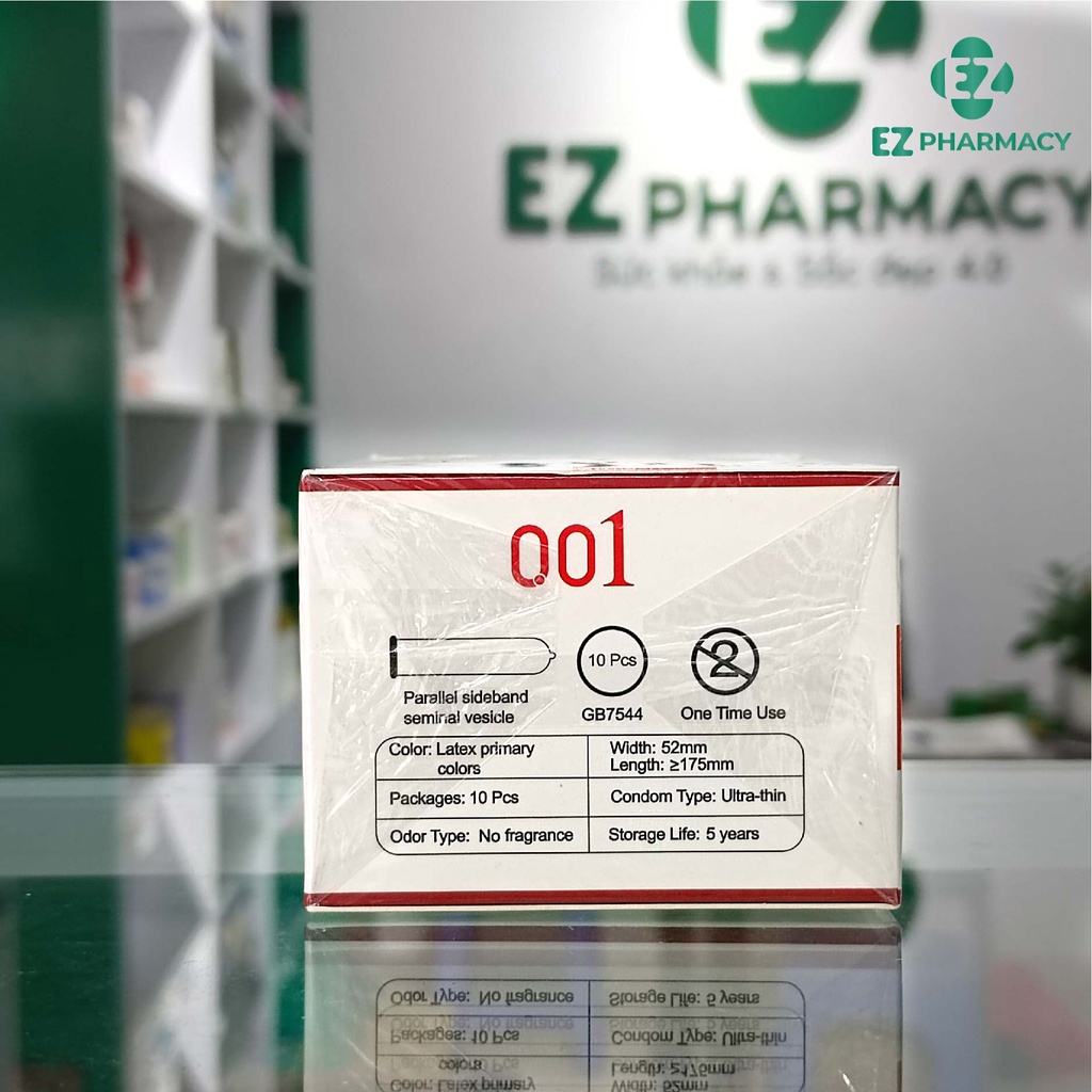TAUCAN Bao cao su siêu mỏng 0.01 kéo dài thời gian nhập khẩu Nhật Bản 1 cái  - EZ Pharmacy