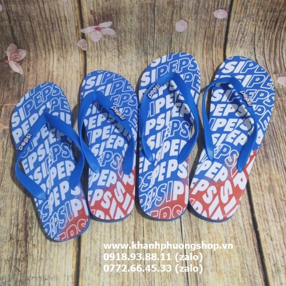 Dép kẹp mang trong nhà logo pepsi cá tính - dép kẹp mang trong nhà