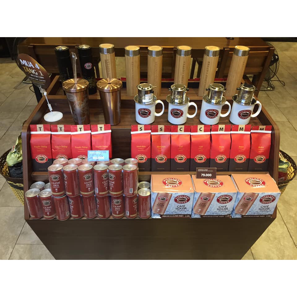 Thùng 24 Lon Cà Phê Đen Highlands Coffee 185ml