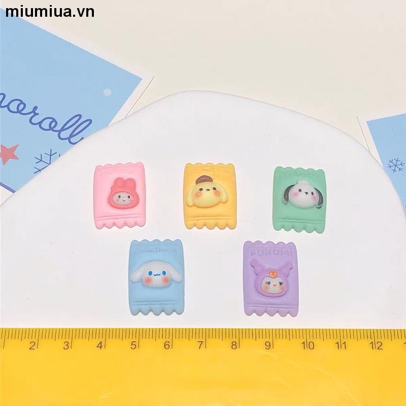 miumiuaKẹp Tóc Càng Cua Nhiều Size Nhỏ Mini Đính Charm Sanrio Kuromi Melody Cinnamoroll Resin