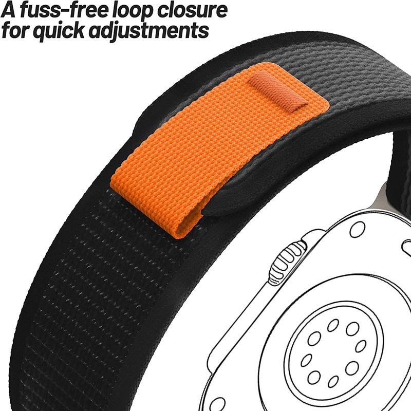 Dây Đeo Nylon Mềm Cho Đồng Hồ Apple iWatch Ultra series 7 6 3 SE 8 45mm 41mm 42mm 49mm 44mm 40mm 45mm 41mm 42mm