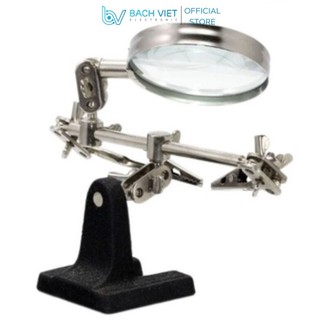 Đế kẹp mạch có kính lúp- kính lúp đa năng kệ hàn kẹp mạch v1.0