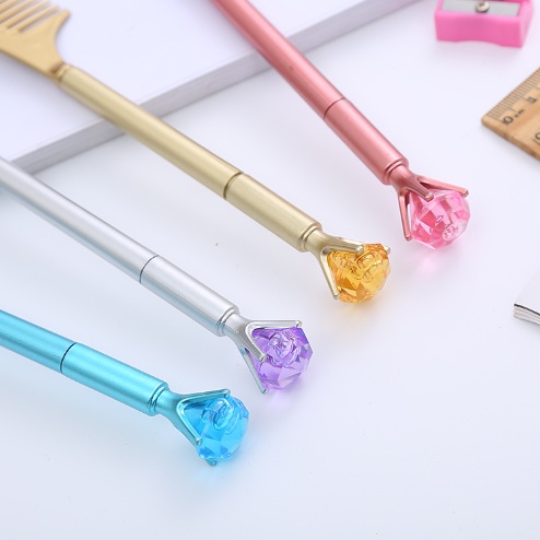 Bút Bi Viết Tạo Hình Chiếc Lược Kim Cương Siêu Độc Đáo - Bút Bi Viết Văn Phong Mực Đen