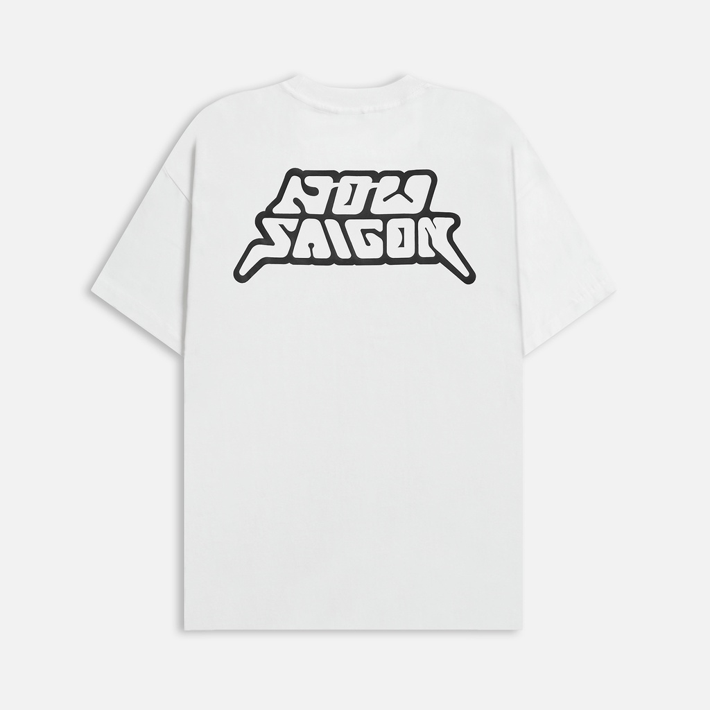 Áo thun NEEDS OF WISDOM Block Tee - White - Local Brand Chính Hãng