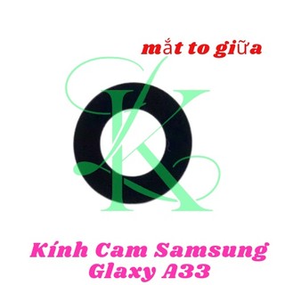 Mặt kính camera SM A33 sẵn keo dán