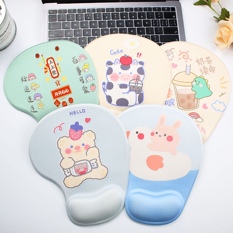 Computer Wrister Protective Mouse Pad Wrist Splint Silicone Cartoon Office Home Games Creative Cute 