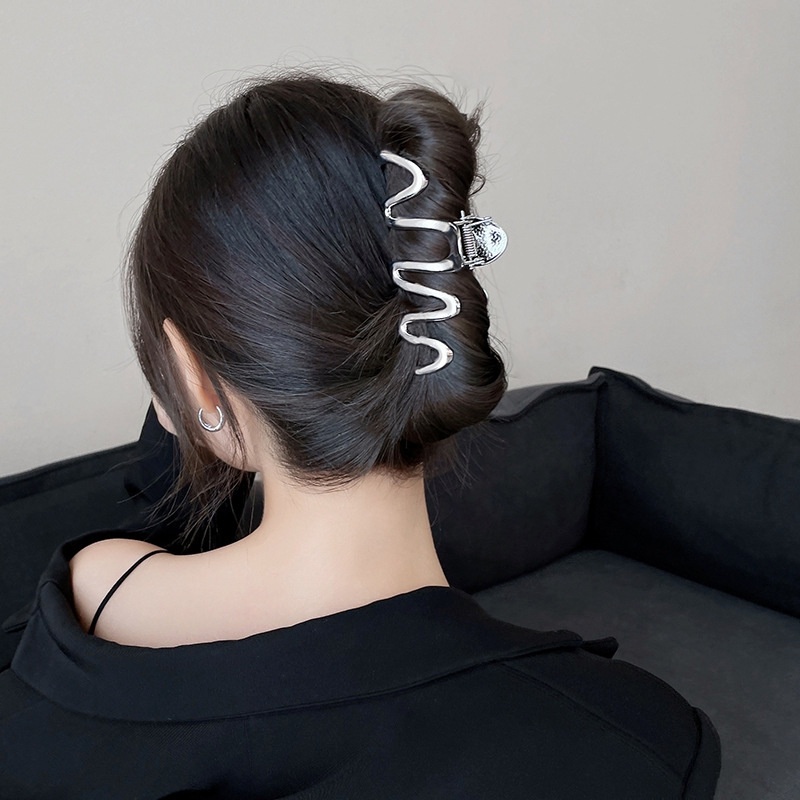 Kẹp Tóc Kim Loại Đơn Giản Thời Trang Cho Nữ