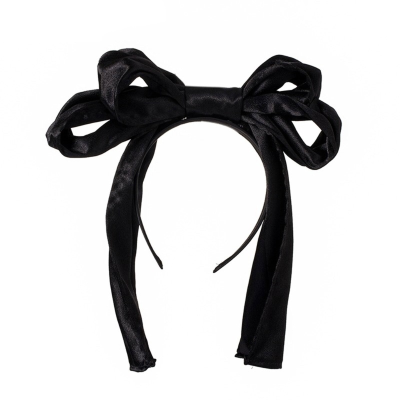 Băng Đô Cài Tóc Đính Nơ To Hóa Trang Dễ Thương Cho Bạn Gái