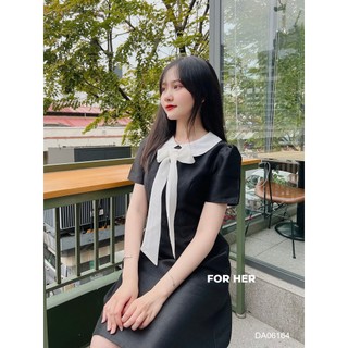 Đầm FOR HER cổ sen cột nơ DA0616