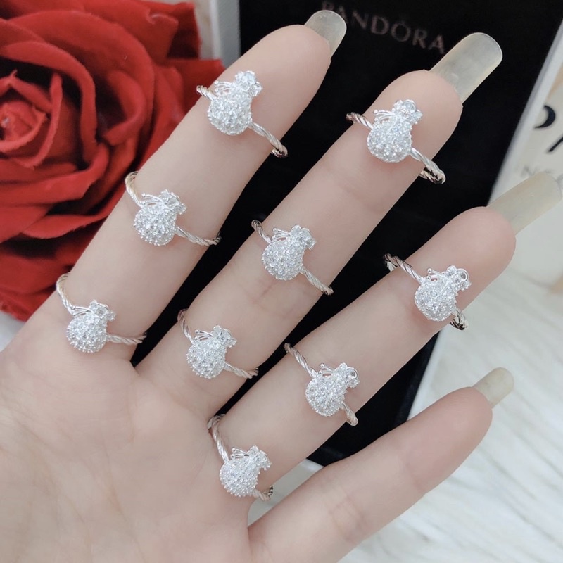 Nhẫn kim tiền túi tiền bạc ta đem lại tài lộc , may mắn - Vàng bạc Khải Khải