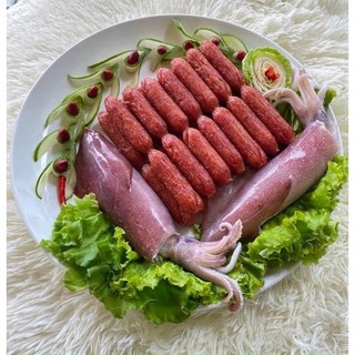 129K Bịch 500g lạp xưởng mực khô
